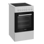 INDESIT Cooker , IS5V5GSW/P , Hob type Ceramic , Oven type Electric , White , Width 50 cm , Depth 60 cm , 55 L