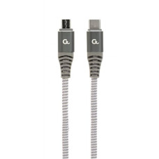 Cablexpert , Premium cotton braided USB Type-C to micro-USB charging and data cable, 1.5 m , CC-USB2B-CMMBM-1.5M