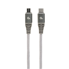Cablexpert , Premium cotton braided USB Type-C to micro-USB charging and data cable, 1.5 m , CC-USB2B-CMMBM-1.5M