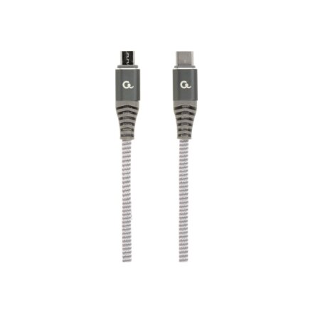 Cablexpert , Premium cotton braided USB Type-C to micro-USB charging and data cable, 1.5 m , CC-USB2B-CMMBM-1.5M