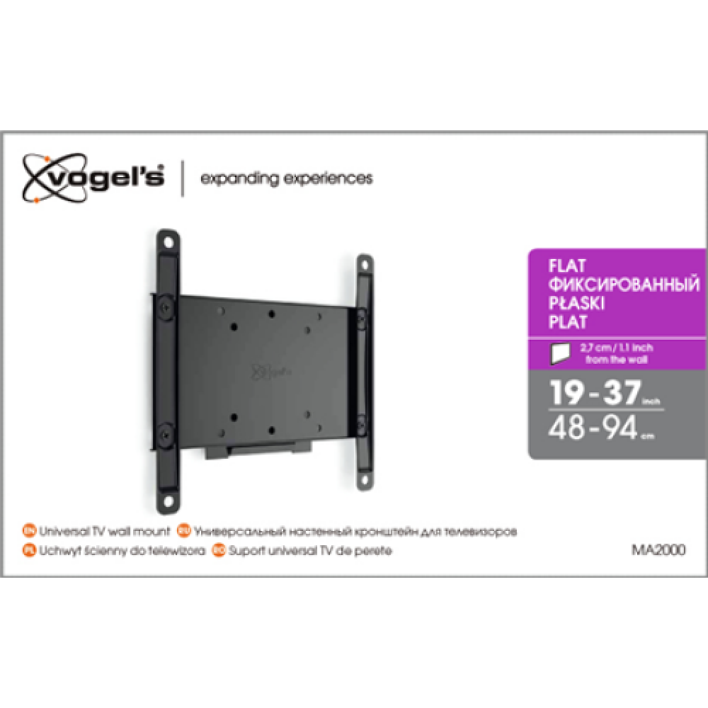 Vogels , Wall mount , MA2000-A1 , Fixed , 26-40 , Maximum weight (capacity) 30 kg , Black