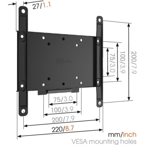Vogels , Wall mount , MA2000-A1 , Fixed , 26-40 , Maximum weight (capacity) 30 kg , Black
