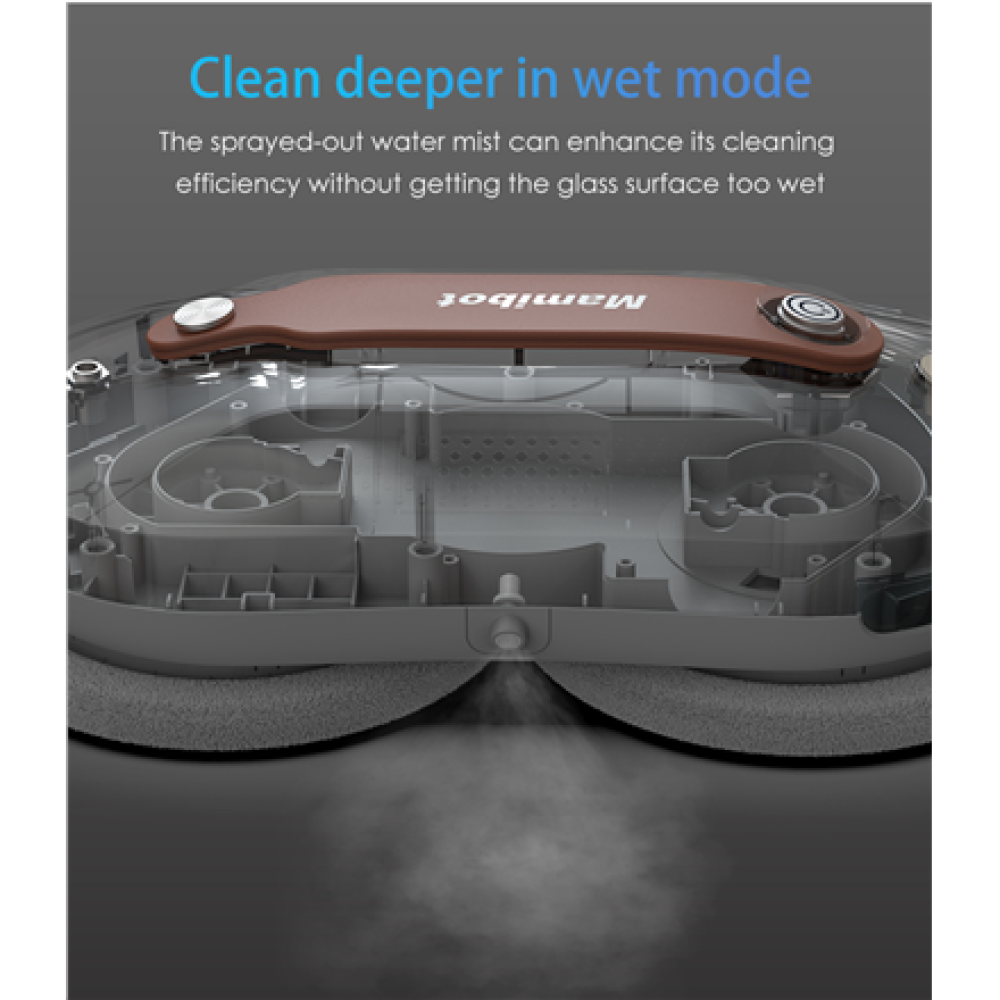 Mamibot , Window Cleaner , W110-P Plus , Corded , 2500 +/-5% Pa , White/Brown