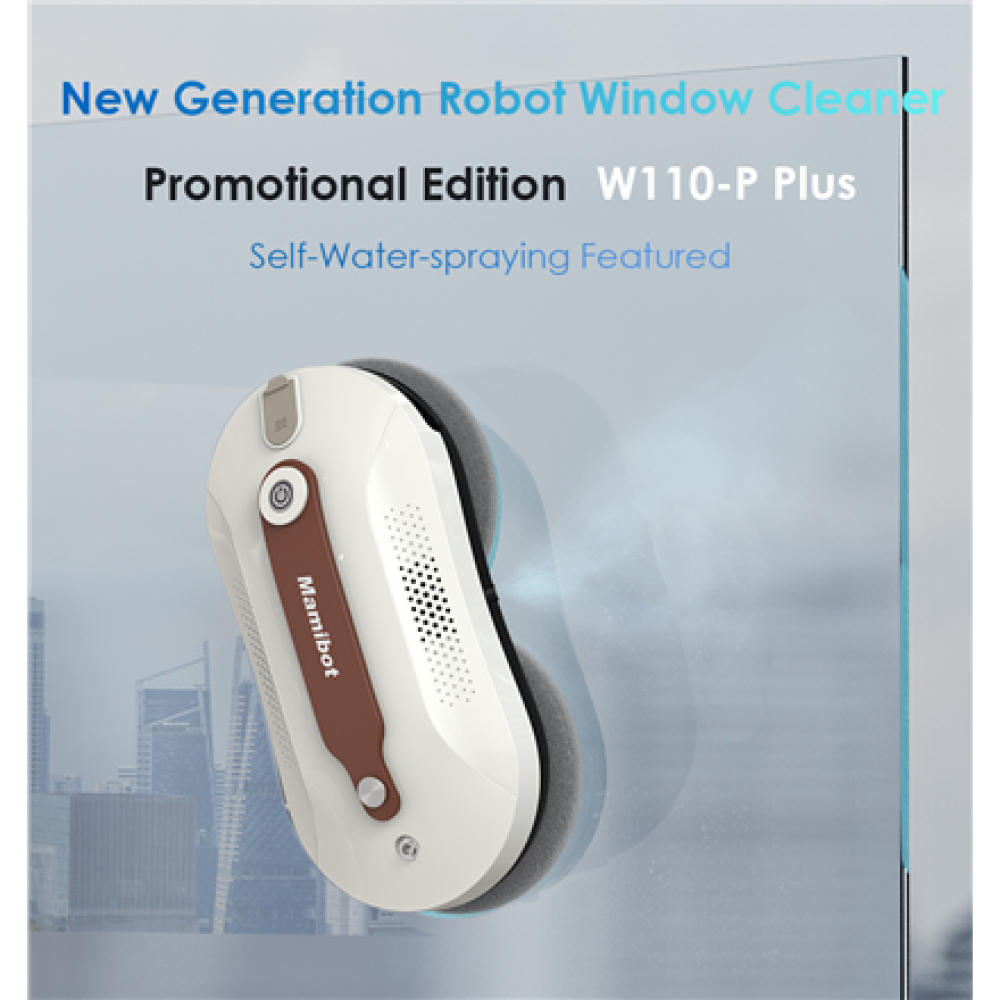 Mamibot , Window Cleaner , W110-P Plus , Corded , 2500 +/-5% Pa , White/Brown