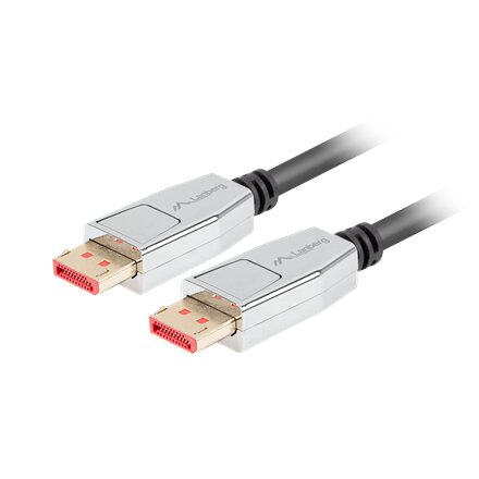 Lanberg DisplayPort M/M Cable 20 PIN V1.4 8K 60HZ , CA-DPDP-20CU-0018-BK , DisplayPort to DisplayPort , 1.8 m