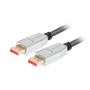 Lanberg DisplayPort M/M Cable 20 PIN V1.4 8K 60HZ , CA-DPDP-20CU-0018-BK , DisplayPort to DisplayPort , 1.8 m