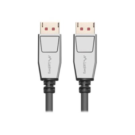 Lanberg DisplayPort M/M Cable 20 PIN V1.4 8K 60HZ , CA-DPDP-20CU-0018-BK , DisplayPort to DisplayPort , 1.8 m