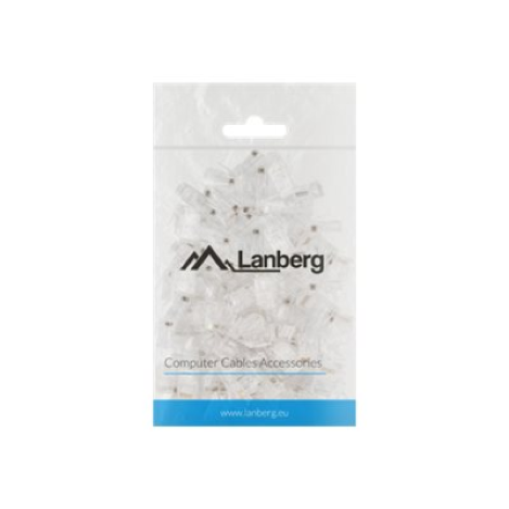 Lanberg Plug RJ45 CAT.5E UTP plug 8P8C, 100 pcs , PLU-5000 , Transparent
