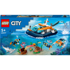 LEGO , City Diver Explorer Ship 60377, 182 pcs.