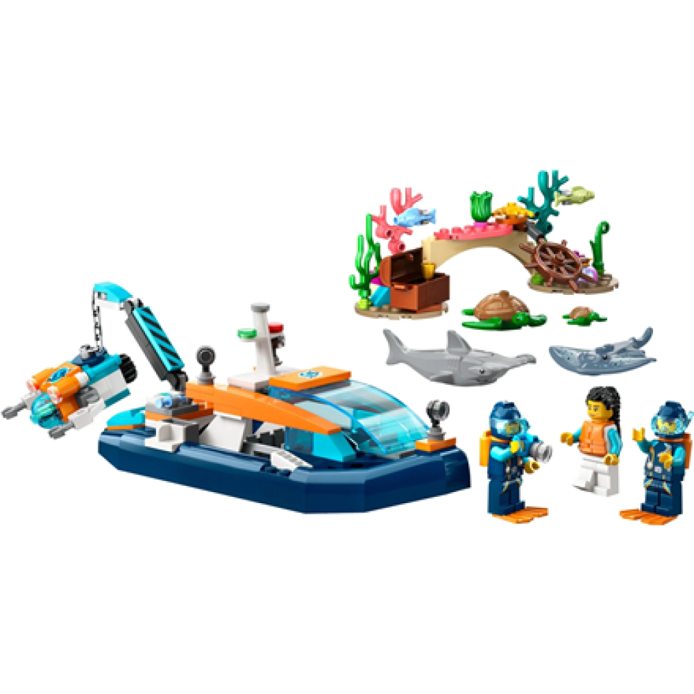 LEGO , City Diver Explorer Ship 60377, 182 pcs.