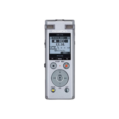Olympus DM-770 Digital Voice Recorder , Olympus , DM-770 , Microphone connection , MP3 playback