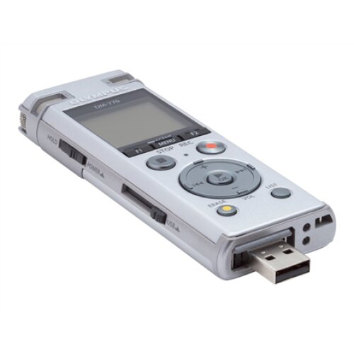 Olympus DM-770 Digital Voice Recorder , Olympus , DM-770 , Microphone connection , MP3 playback