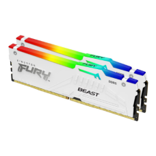 Kingston KF560C30BWEAK2-64 64GB 6000MT/s DDR5 CL30 DIMM (Kit of 2) FURY Beast White RGB EXPO , Kingston