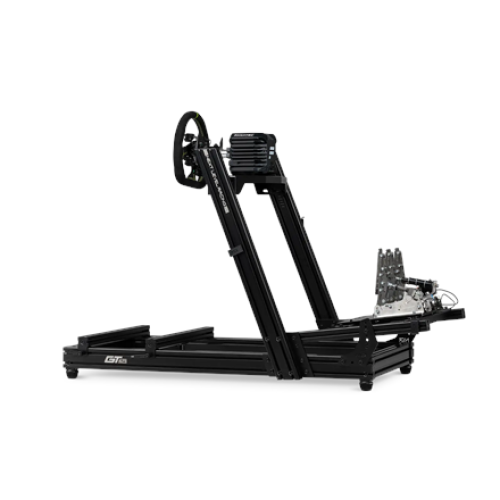 Next Level Racing GTElite Lite , Aluminium Simulator Cockpit, Wheel Plate Edition , Black