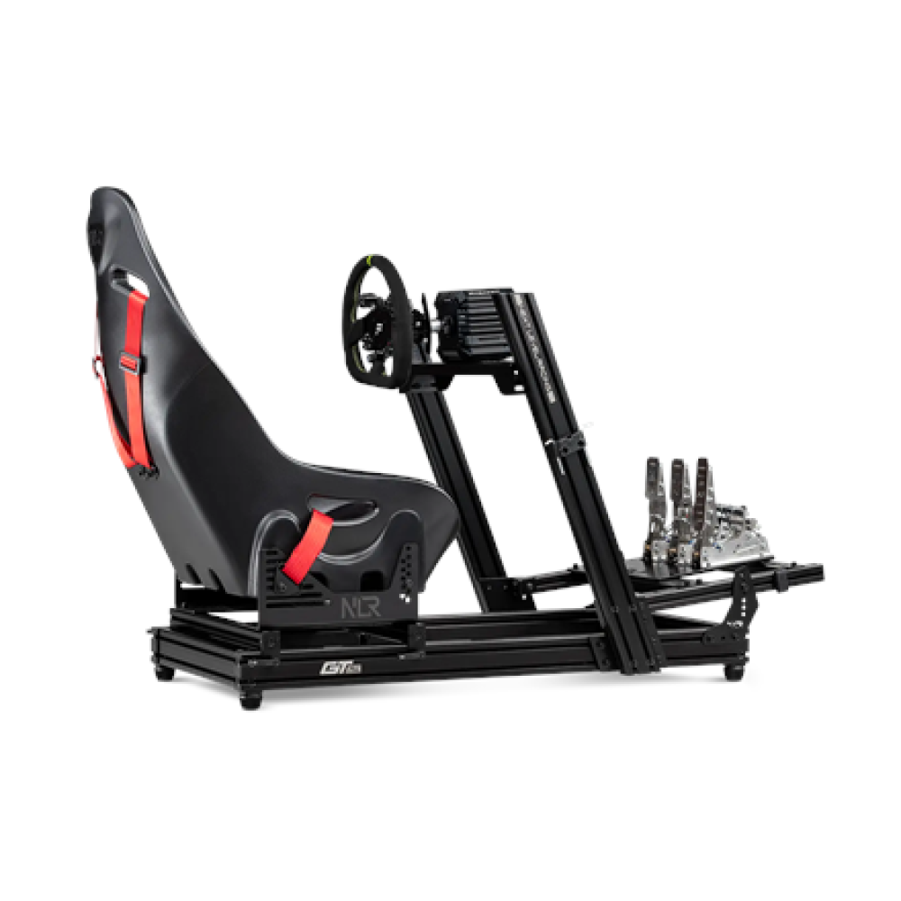 Next Level Racing GTElite Lite , Aluminium Simulator Cockpit, Wheel Plate Edition , Black