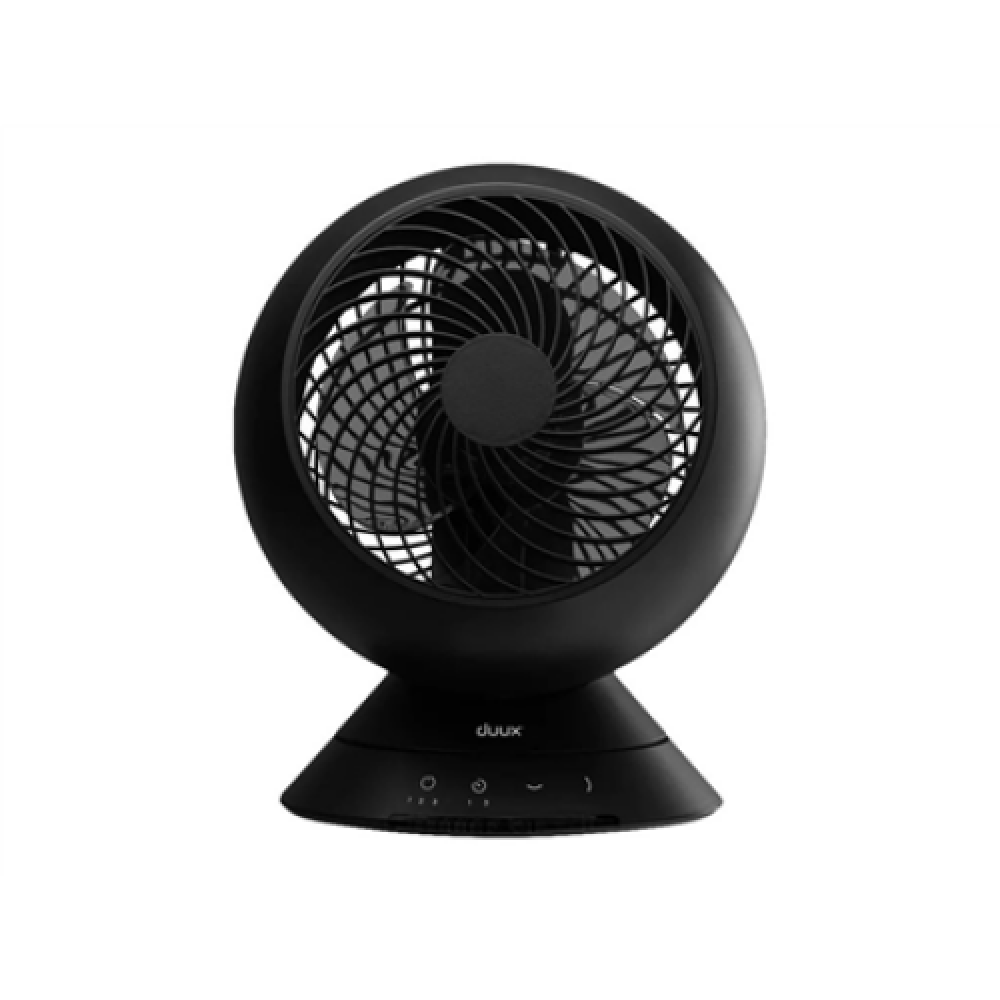 Duux , Fan , Globe , Table Fan , Black , Diameter 26 cm , Number of speeds 3 , Oscillation , 23 W , Remote control