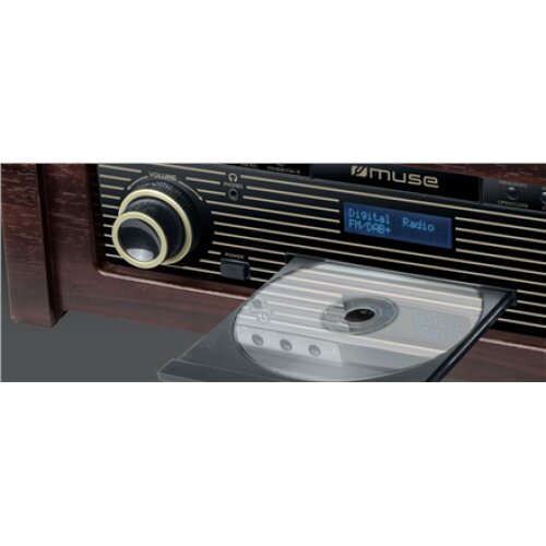 Muse DAB/DAB+ Turntable Micro System MT-115 DAB 3 speeds, USB port, AUX in
