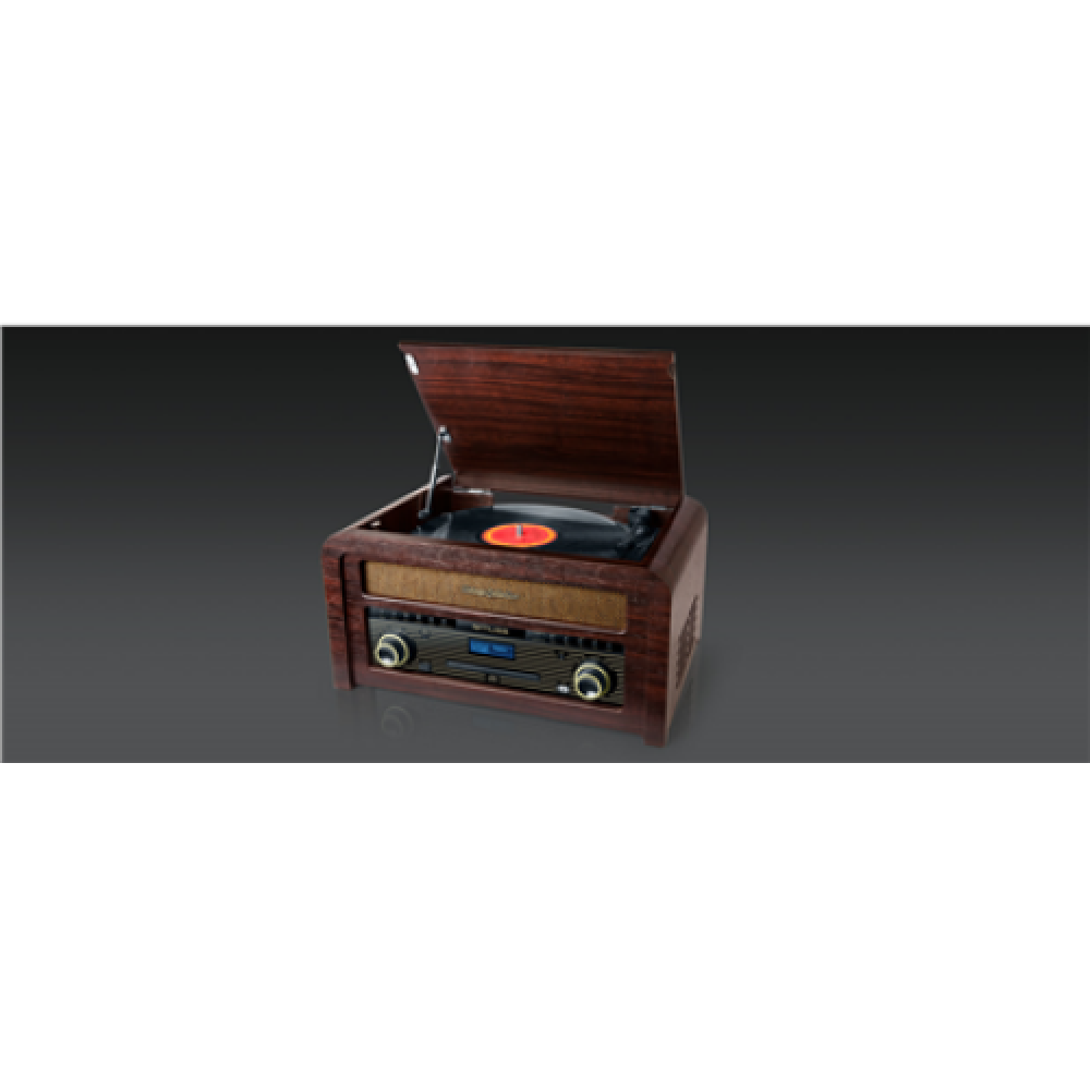Muse DAB/DAB+ Turntable Micro System MT-115 DAB 3 speeds, USB port, AUX in
