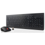 Lenovo , Essential , Essential Wireless Keyboard and Mouse Combo - US English with Euro symbol , Keyboard and Mouse Set , Wireless , Mouse included , US , Black , Numeric keypad , Wireless connection