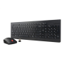 Lenovo , Essential , Essential Wireless Keyboard and Mouse Combo - US English with Euro symbol , Keyboard and Mouse Set , Wireless , Mouse included , US , Black , Numeric keypad , Wireless connection
