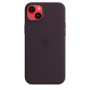 Apple 14 Plus Silicone Case with MagSafe Elderberry