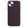 Apple 14 Plus Silicone Case with MagSafe Elderberry