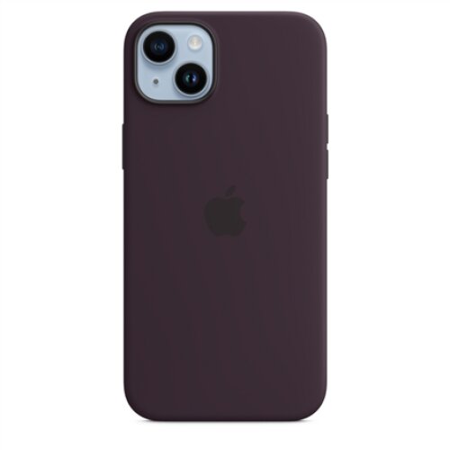 Apple 14 Plus Silicone Case with MagSafe Elderberry