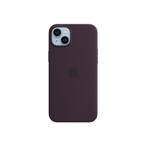 Apple 14 Plus Silicone Case with MagSafe Elderberry