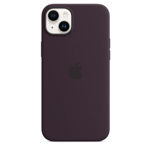 Apple 14 Plus Silicone Case with MagSafe Elderberry