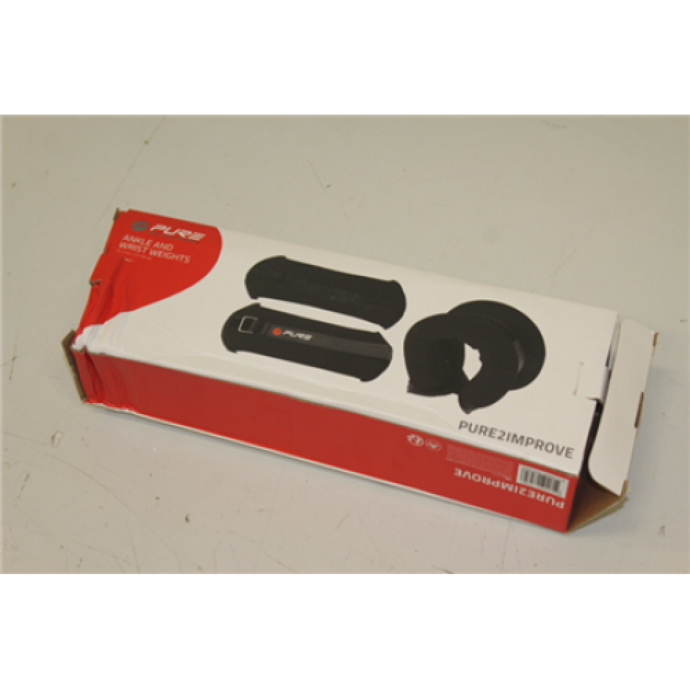 SALE OUT. Pure2Improve Ankle and Wrist Weights, 2X1,5 kg, DAMAGED PACKAGING Pure2Improve Ankle and Wrist Weights, 2x1,5 kg 2.98 kg, Black