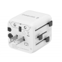 Gembird Universal travel power adapter , TPA-INT-01-W , Travel adapter