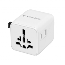 Gembird Universal travel power adapter , TPA-INT-01-W , Travel adapter
