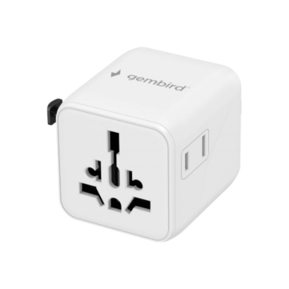 Gembird Universal travel power adapter , TPA-INT-01-W , Travel adapter