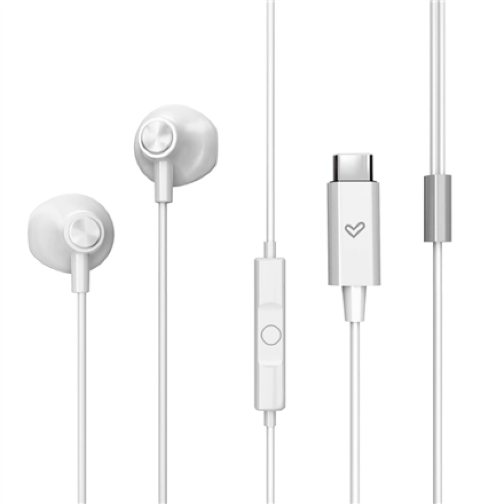 Energy Sistem Wired Earphones , EasyPods Type C , Built-in microphone , USB-C , Snow