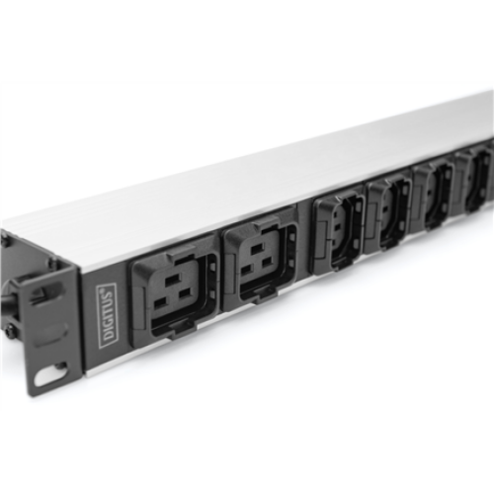 Digitus Socket Strip with Aluminum Profile, 10-way, IEC C20 plug , DN-95427 , Sockets quantity 7