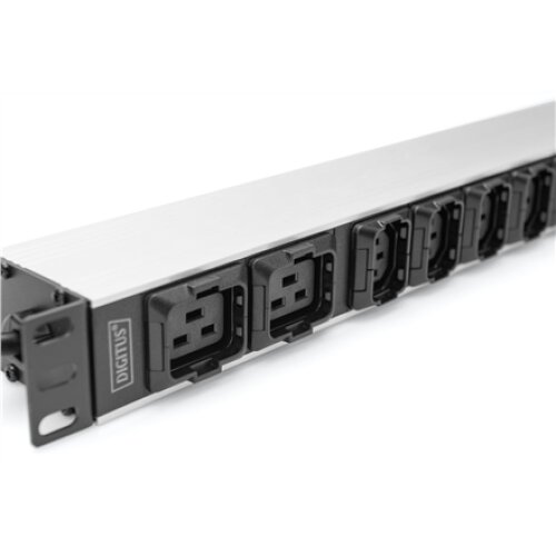 Digitus , Socket Strip with Aluminum Profile, 10-way, IEC C20 plug , DN-95427 , Sockets quantity 7