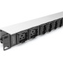 Digitus , Socket Strip with Aluminum Profile, 10-way, IEC C20 plug , DN-95427 , Sockets quantity 7