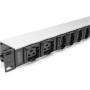 Digitus Socket Strip with Aluminum Profile, 10-way, IEC C20 plug , DN-95427 , Sockets quantity 7