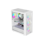 Genesis Gaming PC Case , Diaxid 605 ARGB , White , Midi Tower , Power supply included No