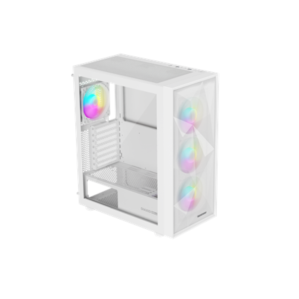 Genesis Gaming PC Case , Diaxid 605 ARGB , White , Midi Tower , Power supply included No