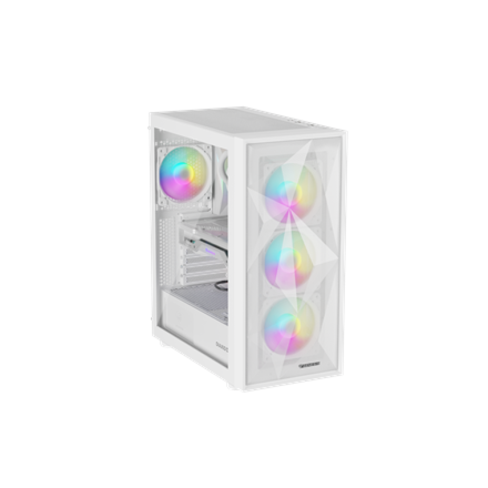 Genesis Gaming PC Case , Diaxid 605 ARGB , White , Midi Tower , Power supply included No