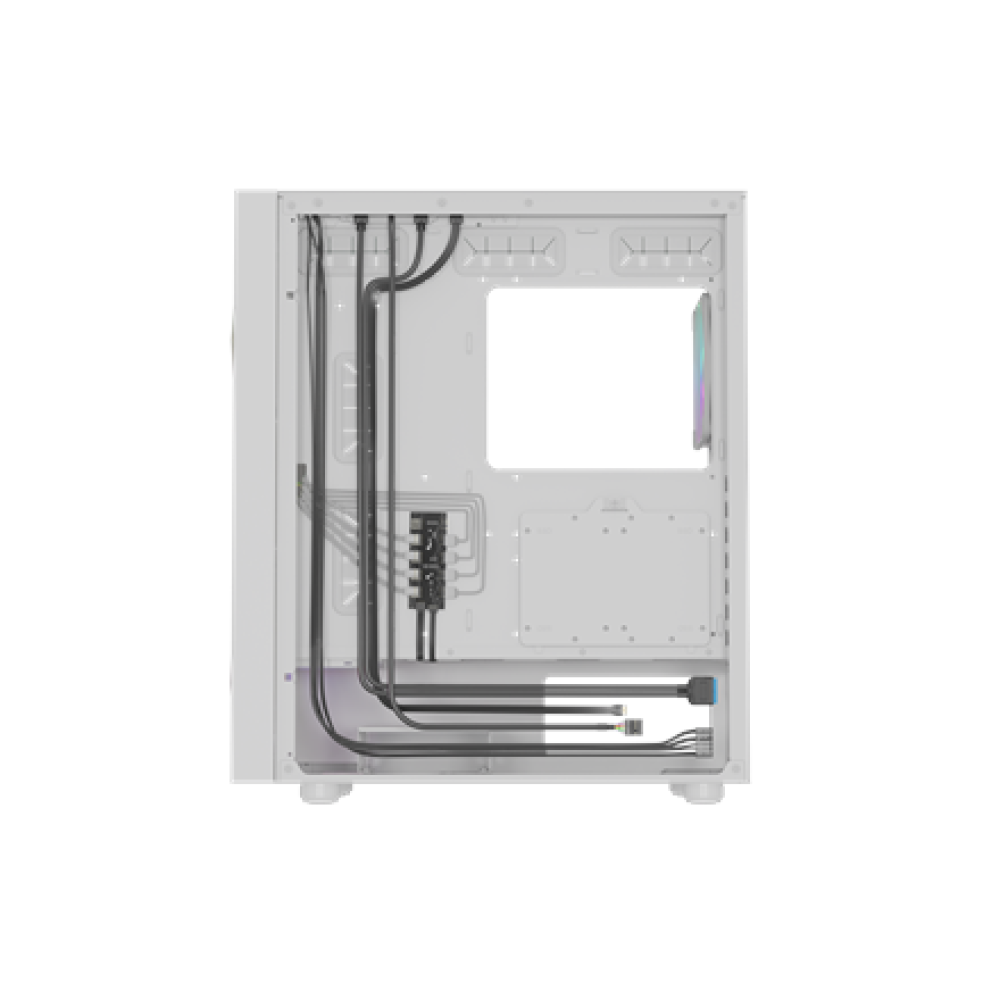 Genesis Gaming PC Case , Diaxid 605 ARGB , White , Midi Tower , Power supply included No