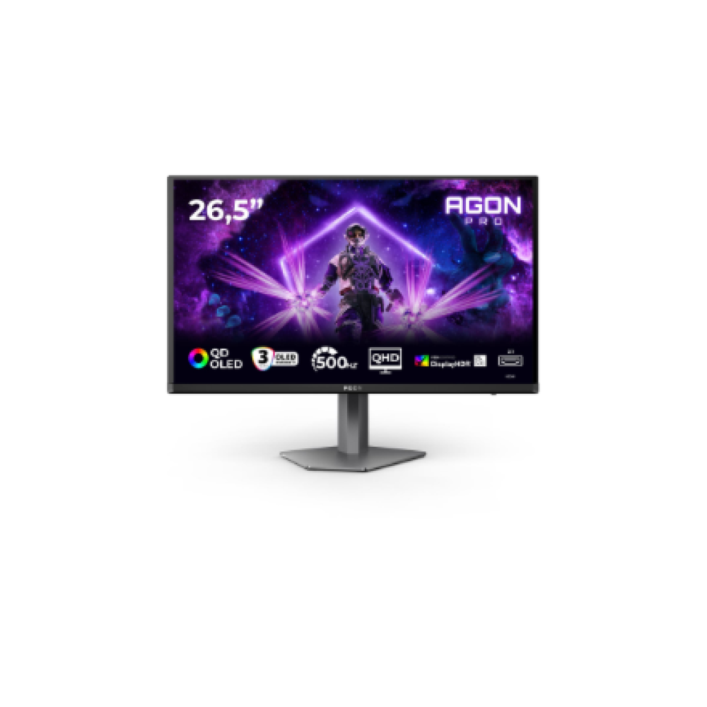 AOC , AG276QKD2 , 27 , QD-OLED , QHD , 16:9 , 500 Hz , 0.03 ms , 2560 x 1440 pixels , 1000 cd/m² , HDMI ports quantity 2 , Black