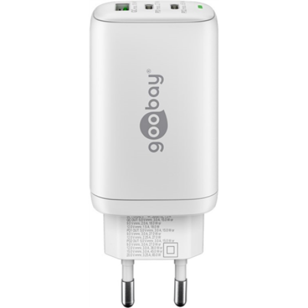 Goobay , 61759 USB-C PD 3x Multiport Fast Charger (65 W)