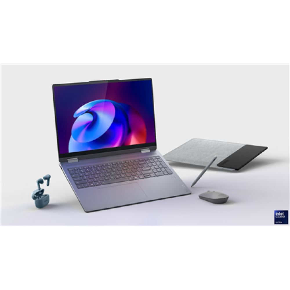 Lenovo Yoga 7 2-in-1 16ILL10 , Luna Grey , 16 , OLED , Touchscreen , 2.8K WQXGA+ , 2880 x 1800 pixels , Intel Core Ultra 7 , 258V , 32 GB , Soldered LPDDR5x , Solid-state drive capacity 1000 GB , Intel Arc Graphics 140V , Windows 11 Home , 802.11be , Blue