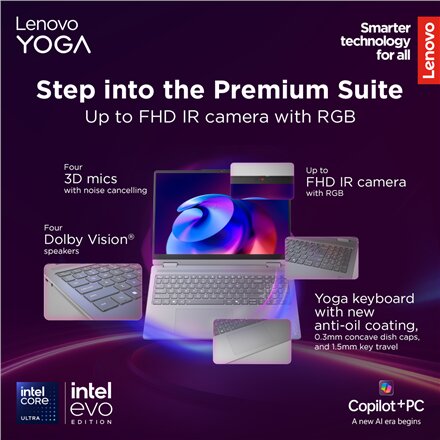 Lenovo Yoga 7 2-in-1 16ILL10 , Luna Grey , 16 , OLED , Touchscreen , 2.8K WQXGA+ , 2880 x 1800 pixels , Intel Core Ultra 7 , 258V , 32 GB , Soldered LPDDR5x , Solid-state drive capacity 1000 GB , Intel Arc Graphics 140V , Windows 11 Home , 802.11be , Blue