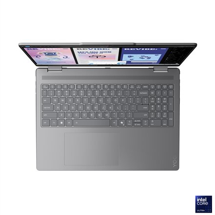 Lenovo Yoga 7 2-in-1 16ILL10 , Luna Grey , 16 , OLED , Touchscreen , 2.8K WQXGA+ , 2880 x 1800 pixels , Intel Core Ultra 7 , 258V , 32 GB , Soldered LPDDR5x , Solid-state drive capacity 1000 GB , Intel Arc Graphics 140V , Windows 11 Home , 802.11be , Blue