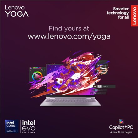 Lenovo Yoga 7 2-in-1 16ILL10 , Luna Grey , 16 , OLED , Touchscreen , 2.8K WQXGA+ , 2880 x 1800 pixels , Intel Core Ultra 7 , 258V , 32 GB , Soldered LPDDR5x , Solid-state drive capacity 1000 GB , Intel Arc Graphics 140V , Windows 11 Home , 802.11be , Blue