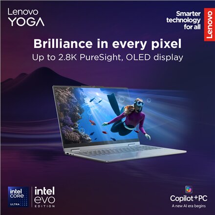 Lenovo Yoga 7 2-in-1 16ILL10 , Luna Grey , 16 , OLED , Touchscreen , 2.8K WQXGA+ , 2880 x 1800 pixels , Intel Core Ultra 7 , 258V , 32 GB , Soldered LPDDR5x , Solid-state drive capacity 1000 GB , Intel Arc Graphics 140V , Windows 11 Home , 802.11be , Blue
