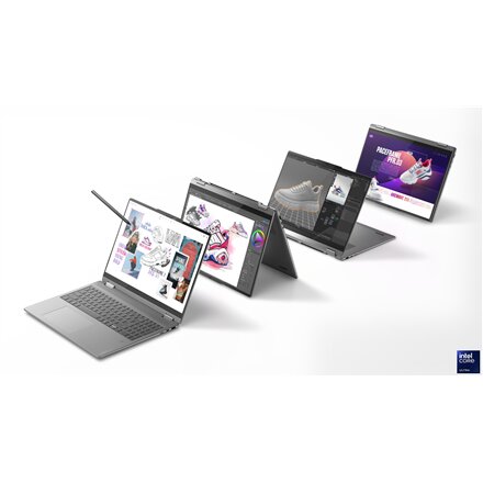 Lenovo Yoga 7 2-in-1 16ILL10 , Luna Grey , 16 , OLED , Touchscreen , 2.8K WQXGA+ , 2880 x 1800 pixels , Intel Core Ultra 7 , 258V , 32 GB , Soldered LPDDR5x , Solid-state drive capacity 1000 GB , Intel Arc Graphics 140V , Windows 11 Home , 802.11be , Blue